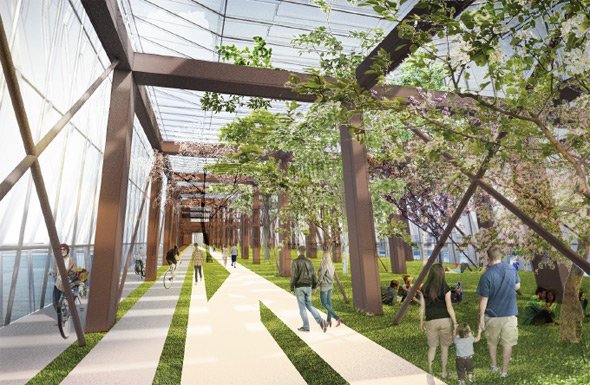 Proposed Northern Avenue Botanical Bridge over Fort Point Channel