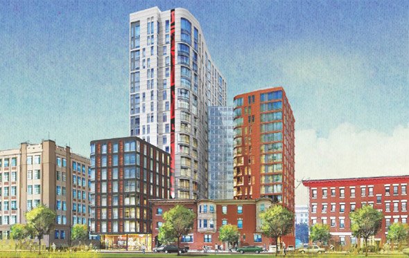 Proposed Northeastern University residential building