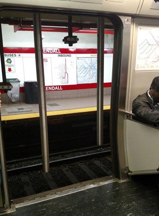 Doors open on the wrong side on the Red Line