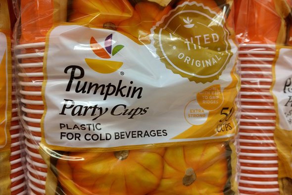 Pumpkin-spice cups at Boston-area supermarket