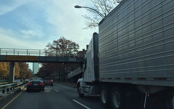 Illiterate truck driver on Storrow Drive