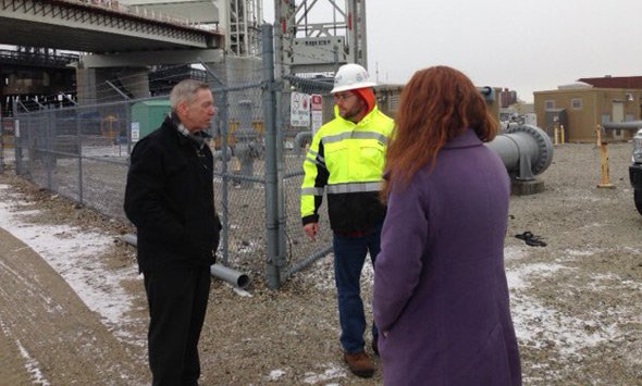 Stephen Lynch at Spectra site this morning