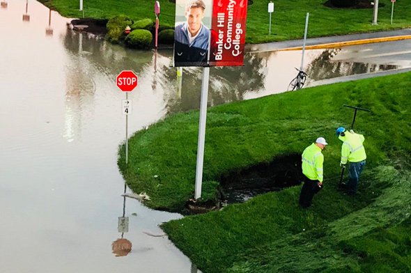 Flooding at Bunker Hill Community College