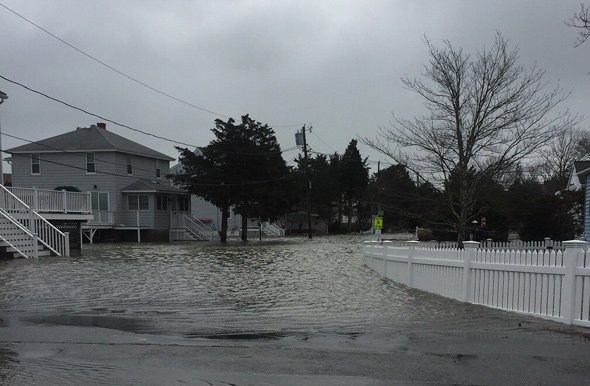 Flooded Duxbury street