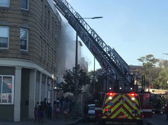 Fire on Talbot Avenue