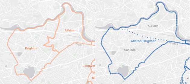 On The Impossibility Of Mapping Boston Neighborhood Lines