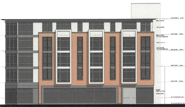Architect's rendering of 706 Dudley St.