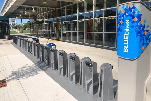 Bluebikes at Forest Hills