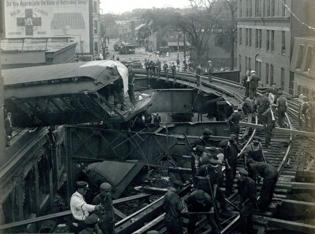 Elevated crash in old Boston