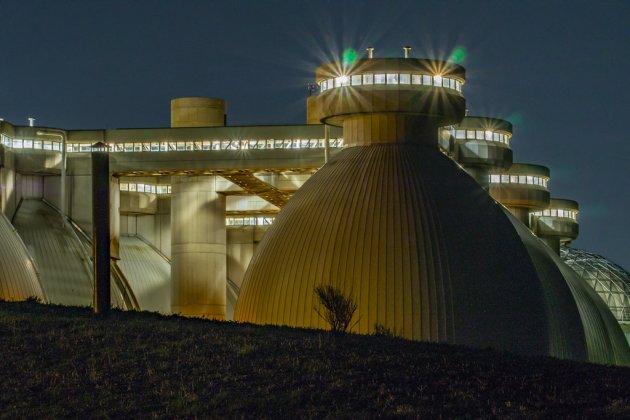 Digester tanks at Deer Island