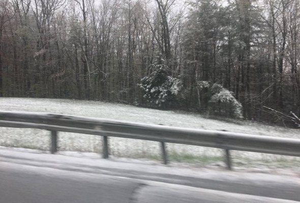 Snow in western Massachusetts