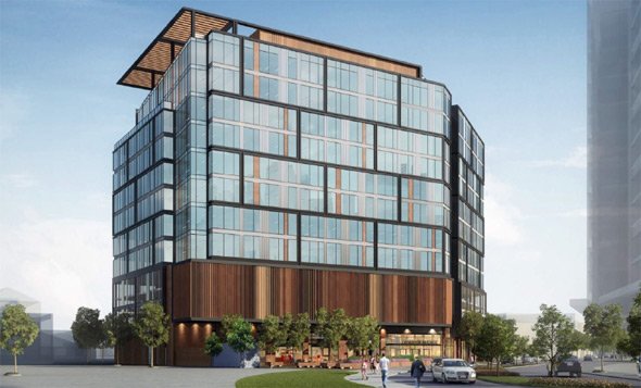 Proposed office building in South Boston