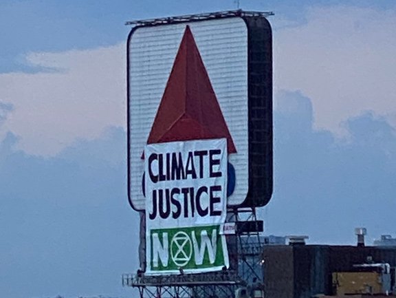 Citgo sign now a Climate Justice sign