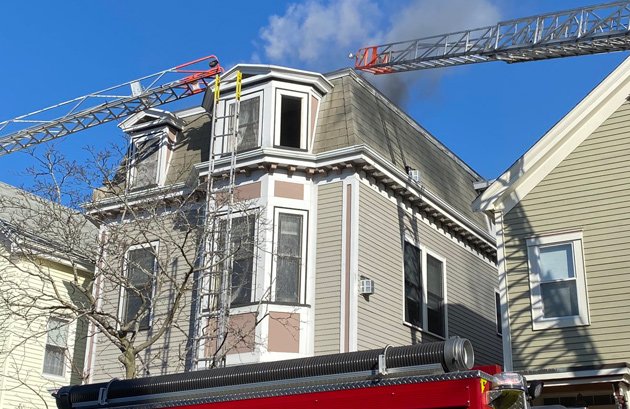 Fire at 588 East Eighth St. in South Boston