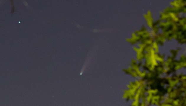 Comet Neowise as seen from Jamaica Pond