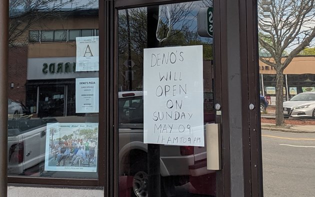 Deno's in West Roxbury re-opening