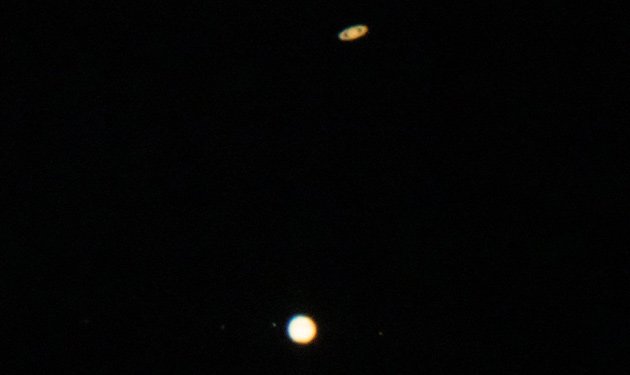 Saturn approaches Jupiter