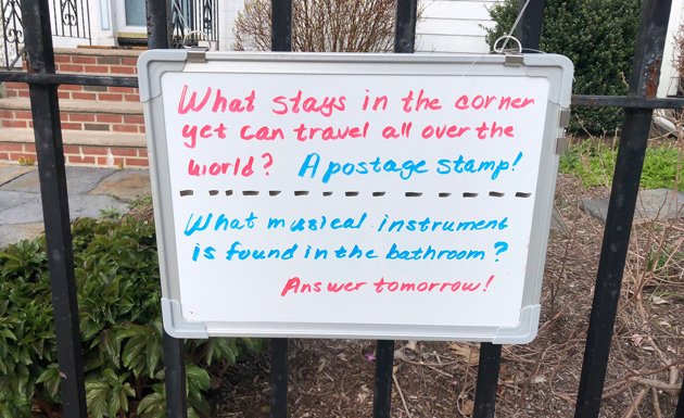 Trivia questions on Eliot Street in Jamaica Plain: What musical instrument is found in the bathroom?