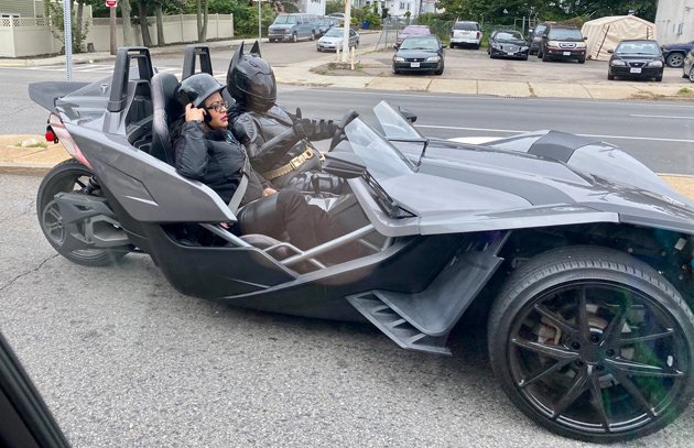 Batman out for a spin