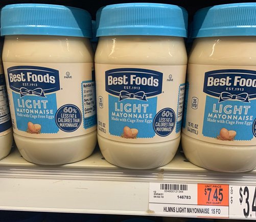Best Foods mayonnaise in Westwood