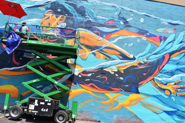Liverpool Street in East Boston gets a sea-related mural