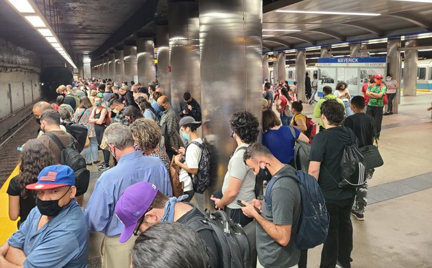 Passengers waiting for a bid     that isn't coming astatine  Maverick