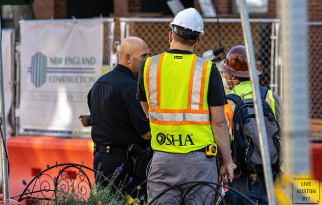 OSHA investigator at the scene