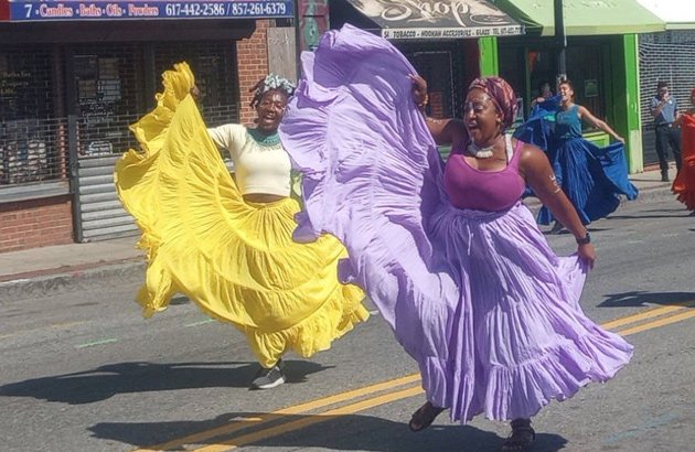 Dancers on Blue Hill Avenue