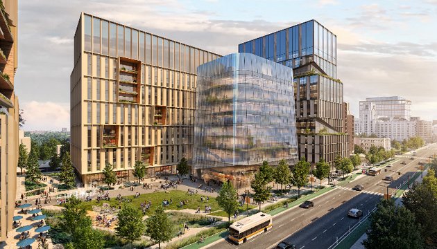 Rendering of proposed Brookline Avenue complex