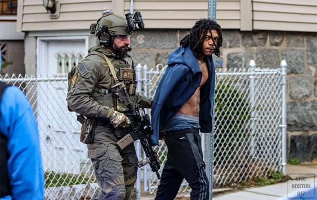 One of the arrests by an armor-plated ATF agent
