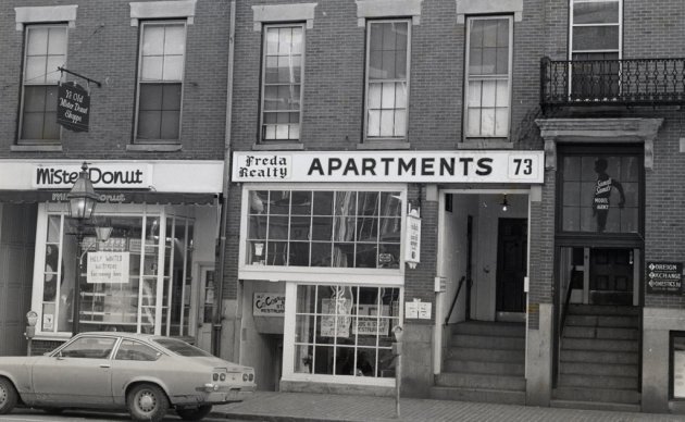 Street scene in old Boston