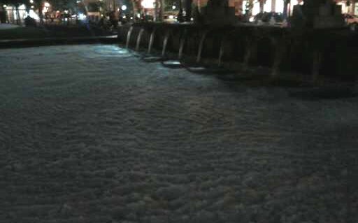 Soapy Copley Square fountain