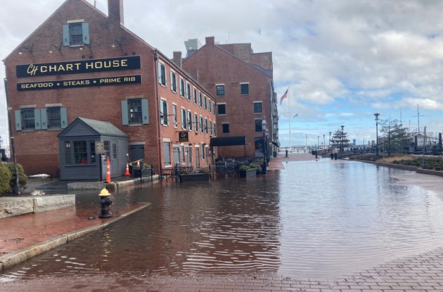Flooding on Long Wharf