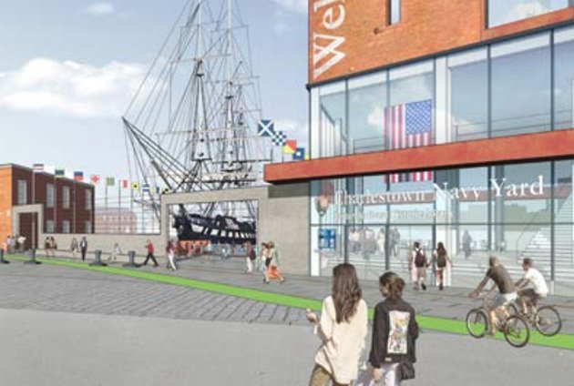 Rendering of proposed new USS Constitution entrance