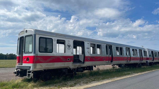 Red Line train on Cape Cod