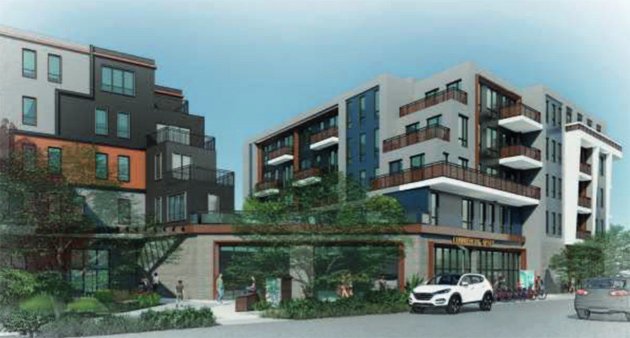 Rendering of proposed Boston Street residences