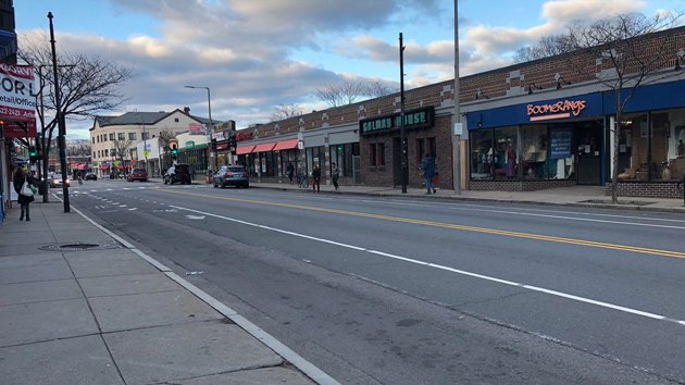 Centre Street in Jamaica Plain on March 24, 2020