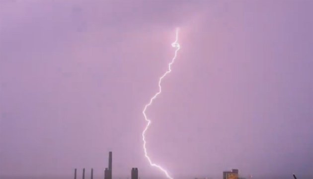 Lightning over Chelsea