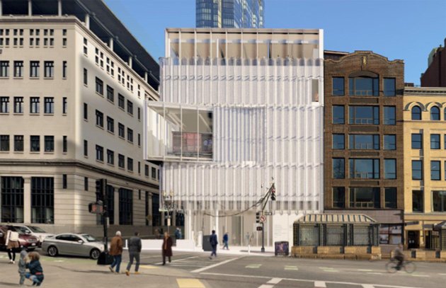 Rendering of proposed Holocaust museum on Tremont Street