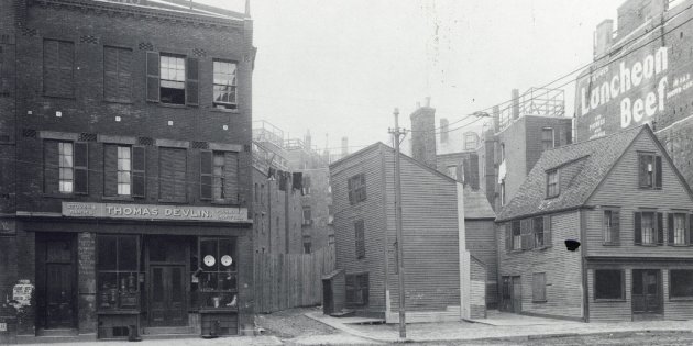 Old Boston street scene