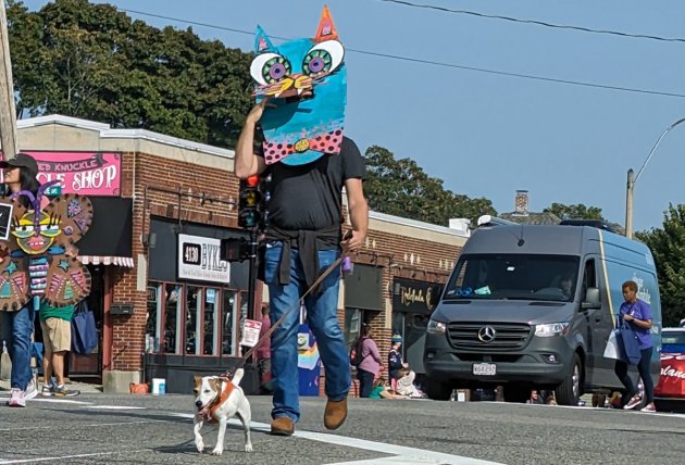 Cat and dog in Roslindale parade