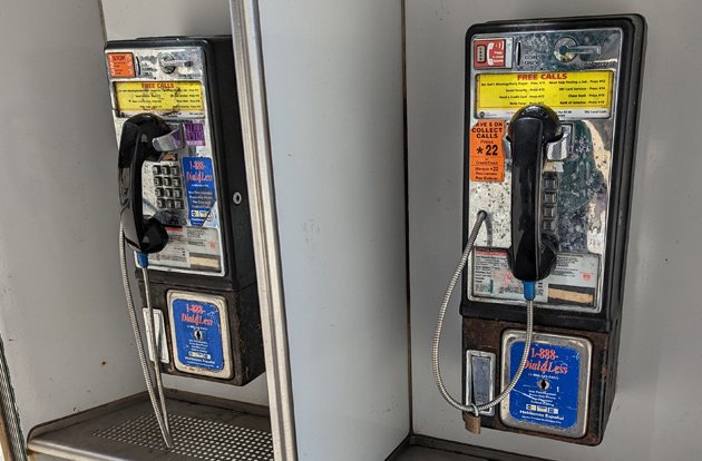 Two working payphones