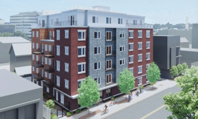 Rendering of proposed 470 Western Ave.