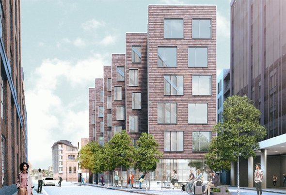 Proposed residential building at West 2 and Athens streets in South Boston