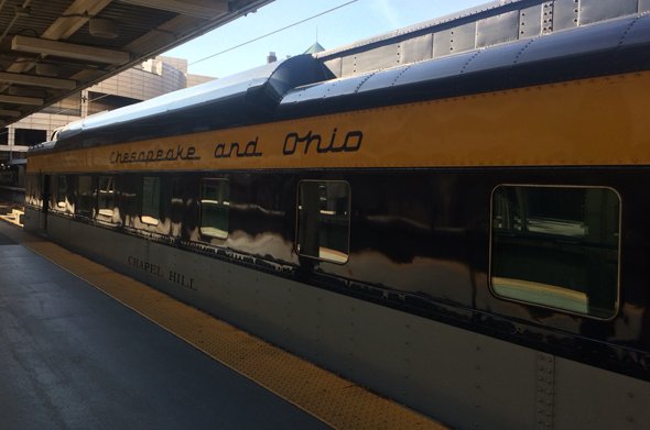 Chesapeake and Ohio passenger car at South Station