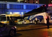 Two buses, two cars in Huntington Avenue crash