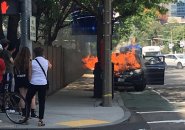 Exploding car in Longwood Medical Area