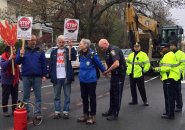 Four arrested at pipeline construction site in West Roxbury