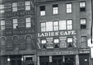 Ladies' cafe in old Boston