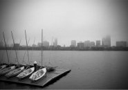Morning mist along the Charles River